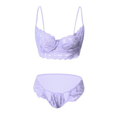 

KBKYBUYZ Womens Hollow Out Lace Solid Color Sexy Sling Pajama Set Sexy Lingerie Set Comfortable Set