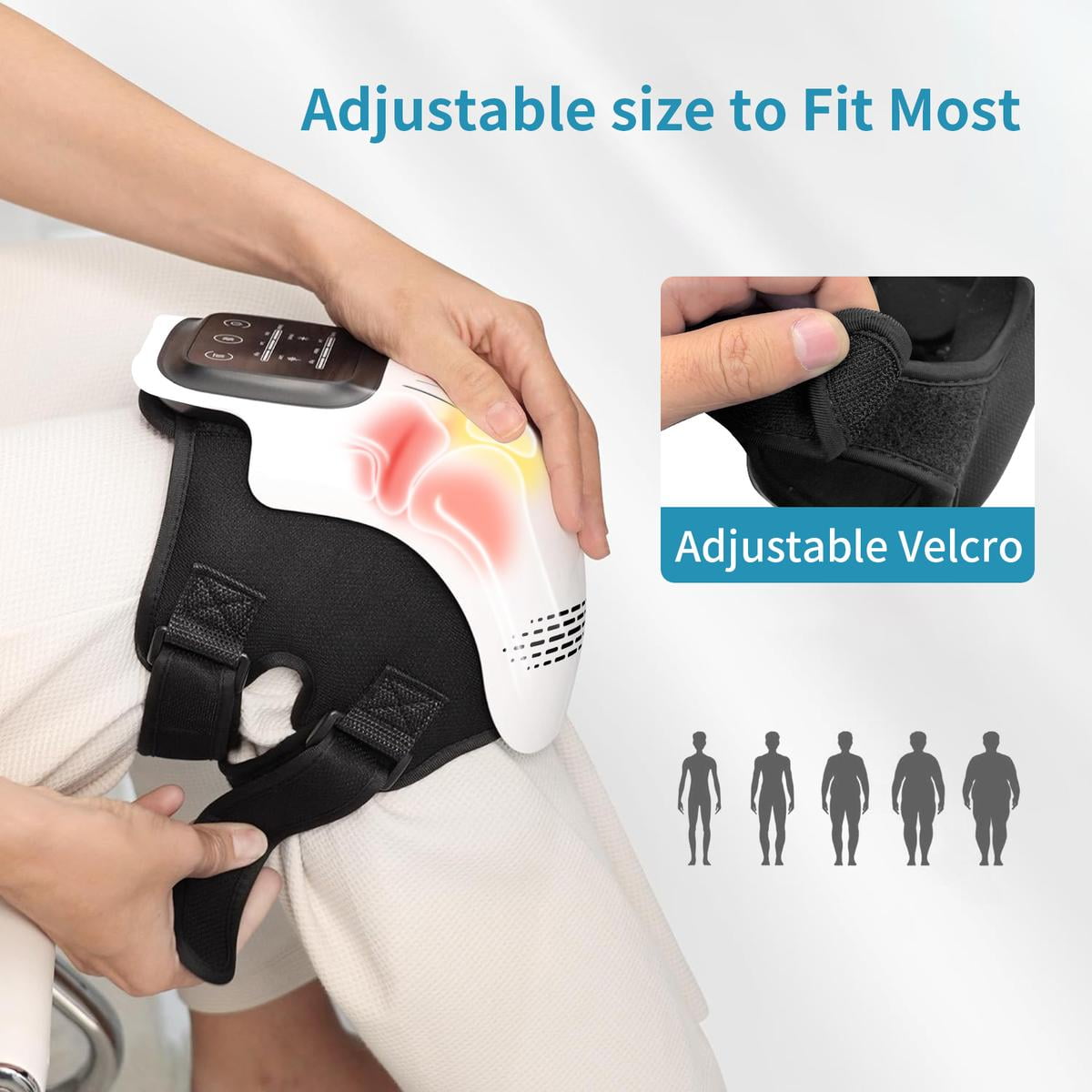 Cordless KneeMassager with lnfrared Heat andVibration,Adjustable TemperatureKnee Massager