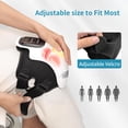 thumbnail image 2 of Cordless KneeMassager with lnfrared Heat andVibration,Adjustable TemperatureKnee Massager, 2 of 6