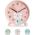 thumbnail image 1 of Reloj despertador educativo para niños: día/noche, reloj despertador para niños que no hace tictac, reloj despertador analógico, reloj despertador de viaje para estudiantes Reloj despertador Gi, 1 of 5