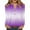 Purple, variant on WTOBBY Women's Gradient Print V-Neck Button Down Long Sleeve T-Shirt Top, Casual Fashion Tee for Daily Comfort, Soft Blend Fabric Weekend Style,Cyan L