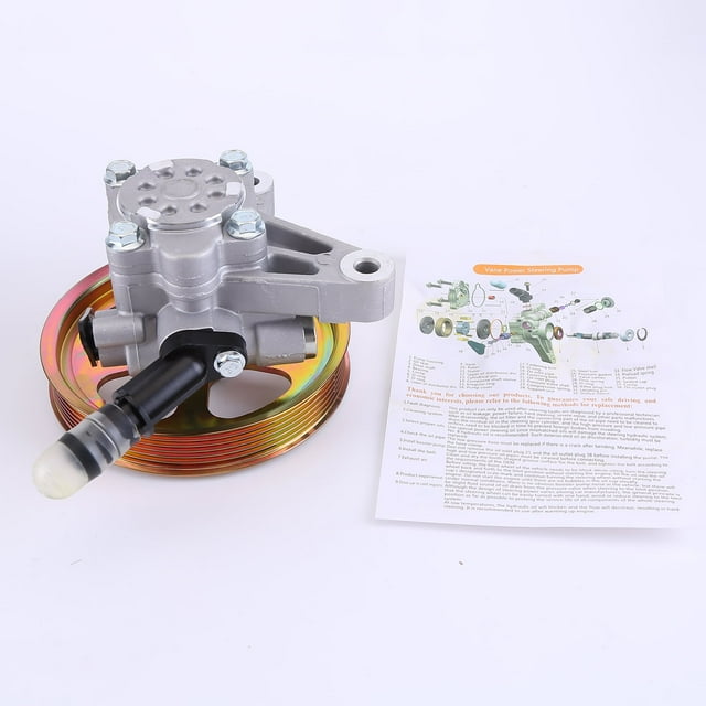 Pompe de Direction Assistée avec Poulie Compatible pour Honda Accord Crosstour Pilot V6 3.5L 2008-2012