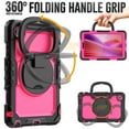 thumbnail image 3 of Decase Shockproof Case for Lenovo Tab One 8.7" / K9 2025,3 in 1 Heavy Duty Kids Silicone Cover Bulit in Screen Protector,Full-Body Tablet Case with Rotating Handle Stand,D, 3 of 9
