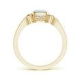 thumbnail image 2 of ANGARA Natural Vintage Style Cushion Aquamarine Solitaire Engagement Ring in 14K Yellow Gold for Women (Size-5mm) | March Birthstone, Anniversary, Jewelry Gift for Women | Natural Aquamarine Ring, 2 of 12