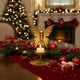 thumbnail image 4 of Seyotauo Christmas Decor - Gold Wrought Iron Candlestick, 5 Unique Designs (Maple Leaf/Butterfly/Flower/Ginkgo Leaf/Wood Leaf), Romantic Dining Table Living Room Decor, Christmas Gifts for Family, 4 of 6
