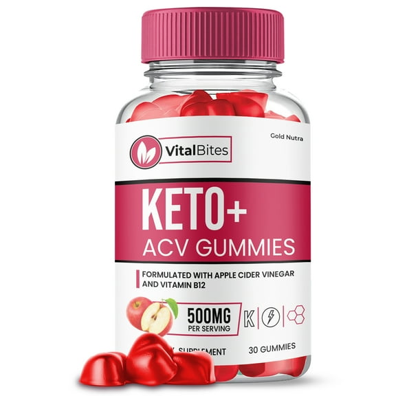 (1 Pack) Vital Bites ACV Gummies, VitalBites Keto   ACV Gummies, Official Supplement for Men and Women