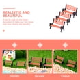 thumbnail image 2 of Banc de Parc Miniature pour Déco en Plastique Multicolore, Convient à la Maison et à la Mini Maison, 3 Pcs, 2 of 8