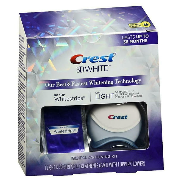  Crest 3D Whitestrips with Light, Teeth Whitening