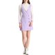thumbnail image 2 of Vestido Pinafore A-Line Mini de Pana con Cuello en V para Mujeres Chic M Color Púrpura Claro, 2 of 6