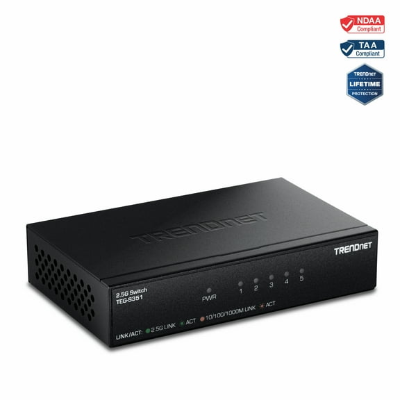 TRENDnet TEG-S351, 5-Port 2.5G Switch
