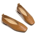 thumbnail image 4 of CHICVOMEY Dressy Shoes for Women Flats Penny Loafers with Memory Foam Insole Slip-On Flats for Casual & Work, 4 of 8
