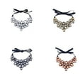 thumbnail image 2 of Collar babero Qarigey para mujer accesorios de fiesta rosado, 2 of 6