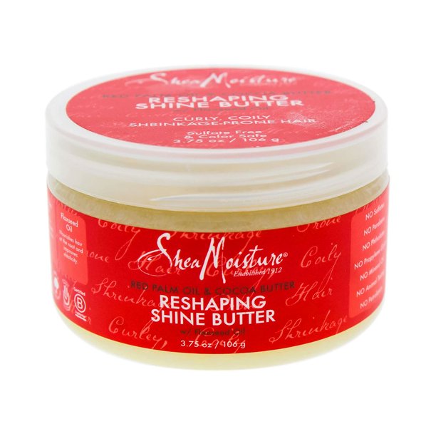 Shea Moisture Red Palm Oil & Cocoa Butter Shine Butter, 3.75 Oz.,Pack