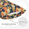 thumbnail image 3 of Fuzoiu fall Pumpkin Daisy Print Fuzzy Pillowcases, Super Soft Pillow Case Cover with Zipper for Bedroom, Sofa, Couch,Cozy Pillow Shams for All Seasons-20"x30", 3 of 6