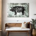 thumbnail image 3 of Elephant Stock Fresh Pork Wall Sign Wall Art - Horizontal Canvas Wall Art - Living Room Wall Decor - Wall Signs Canvas - Black And White Decor - 48" x 32", 3 of 8