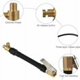 thumbnail image 3 of Adaptador de válvula para neumáticos de coche, manguera para bomba de inflado de neumáticos con 2 boquillas de latón, conector de válvula para inflado de coche, bicicleta y motocicleta -, 3 of 5