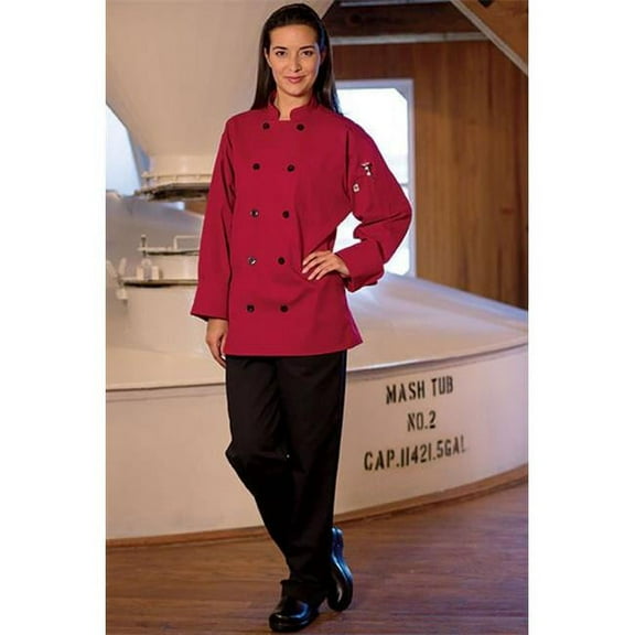 0405-1901 Moroccan Chef Coat in Red - XSmall