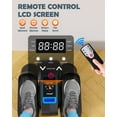 thumbnail image 4 of Yagud Under Desk Elliptical Machine, Electric Ellipse Leg Exerciser for Senior, 12 Adjustable Speeds Quiet and Portable Seated Pedal Exerciser for Training with Remote Control, Blue, 4 of 7