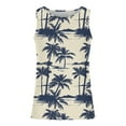 thumbnail image 4 of ZCFZJW Tropical Tank Tops for Women Big and Tall Regular Fit Casual Summer Beach Palm Tree Print Crewneck Graphic T-Shirts Quick Dry Workout Tees Multicolor#14 XL, 4 of 5