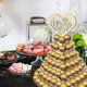 thumbnail image 2 of leyfeng 7 niveles de madera en forma de corazón I L-ove You Wedding Chocolate Display Stand Party Centerpiece, 2 of 8