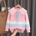 thumbnail image 2 of ameIAEA Girls Sweaters Long Sleeve Fuzzy Knit Pullover Tops Kids Fall Winter Tops 3-13 Years, 2 of 3