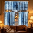thumbnail image 6 of Three Piece Kitchen Curtain Set, Light Filtering Cafe Curtains With Valance For Basement Bathroom Small Windows Farmhouse Home Decoration And Privacy, 6 of 7