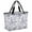Gray, variant on Watercolor Grey Floral Beach Bag for Women, Large Breathable Mesh Beach Tote Bag, Gray Ombre Botanical Summer Sandproof Lightweight Travel Bags for Vacation Picnic Swimming Pool 15.7"x15.7"x9.1"