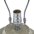thumbnail image 4 of DecMode 34" Distressed Antique Style Textured Light Brown Table Lamp with Cream Linen Shade, 4 of 10