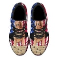 thumbnail image 2 of Red Golden Retriever Dog American flag Shoes Sneakers Black Size 4, 2 of 7