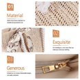 thumbnail image 2 of Bandolera tejida a la moda para mujer, bolso de viaje de playa tejido de paja para verano, 1 Uds. (correa para bolso de Color aleatorio) Sincero Electrónica, 2 of 5