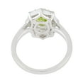 thumbnail image 3 of KIRAN FINE JEWEL Oval Green Peridot Topaz Cocktail Band Ring 925 Silver Wedding Anniversary Engagement Women Gemstone Statement Jewelry Gift For Her, 3 of 5