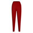 thumbnail image 4 of Women High Waisted Plus Size Yoga Pants Stretchy Ankle Length Yoga Trousers With Pockets Baggy Workout Running Leggings, 4 of 6