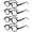 4 Pairs of Black, variant on 4 Pairs of Womens Small Round Presbyopic Glasses Men Fashion Trendy Personalized Reading Glasses Spring Hinge Readers +1.75