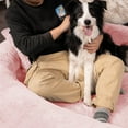 thumbnail image 3 of Human Dog Bed for Pets and Adults, 71"x45"x14", Washable Faux Fur Cover with Blanket and Pillow, Extra Large Human Size Beanbag Bed,Pink, 3 of 6