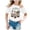 White, variant on Girls Tops Size 10-12 Floral Graphic Round Neck Preppy Short Sleeve T Shirt Fashion Cool Back To School Vacation Tops Tees Shirts for Youth Boys Girls Girls Summer Tops T-Shirts