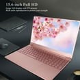 thumbnail image 3 of Ordinateur Portable Rose 15.6 Pouces IPS CPU Quad Core 16 Go RAM 512 Go ROM avec Lecteur d'Empreintes Digitales, Écran 2K, Batterie 6000mAh, 3 of 7