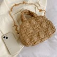thumbnail image 4 of Bolso Hombro para Mujer Bolsos Mensajero Acolchados Informales Mano Con Cadena Nailon, 4 of 9