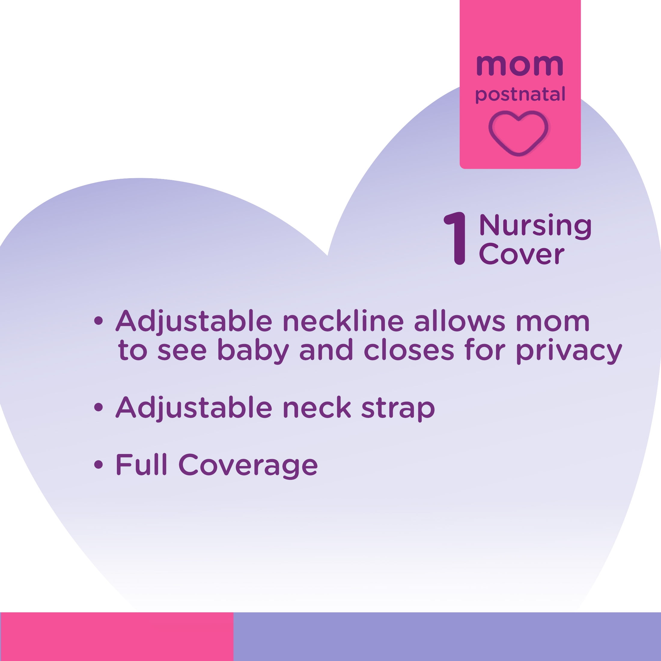 0897 Parent Choice Nursing Cover Black Adjustable Neckline Full Coverage