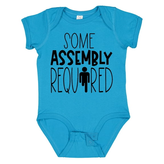 Inktastic Some Assembly Required Right Leg Amputee Boys or Girls Baby Bodysuit