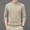 #124-Beige, variant on Men's Half High Neck Sweaters, Thickened Warm Solid Color Pullover Tops for Winter Outdoor Activities, Hiking and Casual Layering,Plus Size