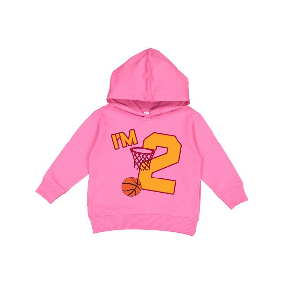 Inktastic Im Two Second Birthday Basketball Toddler Hoodie