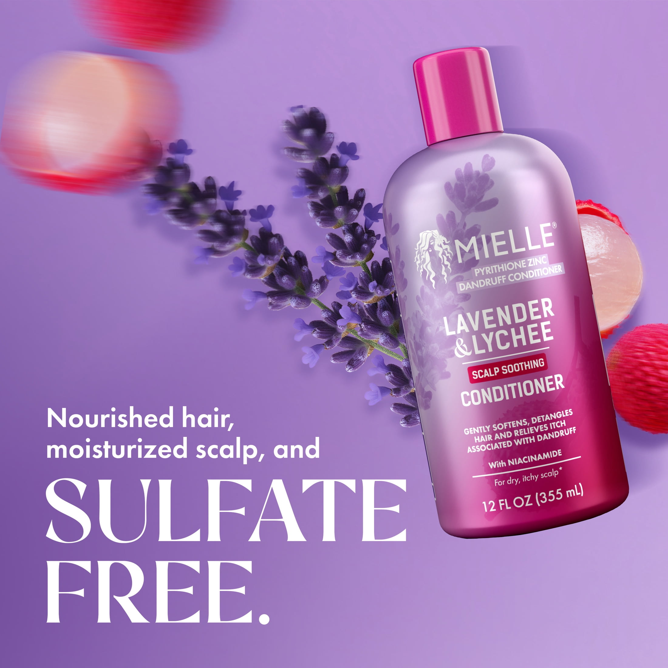 Mielle Lavender and Lychee Scalp Soothing Dandruff Conditioner - 12 fl oz