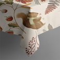 thumbnail image 3 of Fall Butterflies Squirrels Mushrooms Rectangle Tablecloth 60"x84",Waterproof Polyester Rectangle Table Cloth, Wipeable Spillproof Polyester Tablecloth for Dining, Camping, Indoor and Outdoor, 3 of 5
