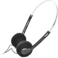 thumbnail image 1 of Galepromot Auriculares supraaurales retro negros, miniauriculares estéreo ligeros con cable, auriculares estéreo de alta fidelidad, auriculares vintage de los años 80 y 90 con cable, auriculares y aud, 1 of 5