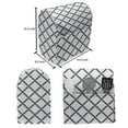 thumbnail image 4 of Geometric Stand Mixer Cover, Checkered Rope Pattern Maritime Themed Fish Net Shape Nautical Inspirations, Kitchen Appliance Organizer Bag Cover with Pockets, 5 Quarts, Dark Blue White, by Ambesonne, 4 of 4