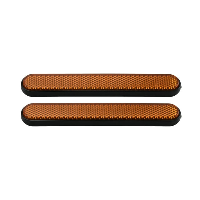 Royalbelle 1 Pair Motorcycle Safety Reflector Reflective Sticker Front Fork Reflector Lower Legs Slider Saddlebag Lock Covers Reflector Compatible with Trailer Cars Trucks Boat