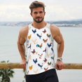 thumbnail image 6 of Rateoe Various Rooster Pattern Sleeveless Gym Shirt Muscle Tee Breathable Workout Shirt Slim-Fit Tank Quick Dry Fit Muscle Tank Top Bodybuilding Sleeveless T Shirt-Large, 6 of 7