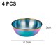 thumbnail image 2 of 4 Uds. Platos para salsa de acero inoxidable, platos redondos para condimentos, cuenco para inmersión, platillos, cuenco, Mini platos para aperitivos, plato para condimentar, platos para platillo, 2 of 5