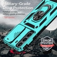 thumbnail image 5 of for Samsung Galaxy S22 Plus Case with Camera Lens Cover HD Screen Protector, Military-Grade Drop Tested Magnetic Ring Holder Kickstand Protective Phone Case for Samsung Galaxy S22+ Plus 5G (Mint), 5 of 17