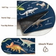 thumbnail image 6 of Blue Dinosaur Area Rugs 2.7'x5', Washable Small Throw Rugs for Kitchen Bedroom, Vintage Letters Farm Animals Indoor Outdoor Rug Non-Slip Low Pile Carpet Runner Reversible Floor Mats, 6 of 8